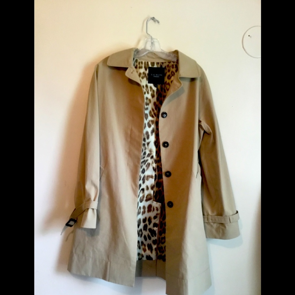 Talbots mid length trench coat